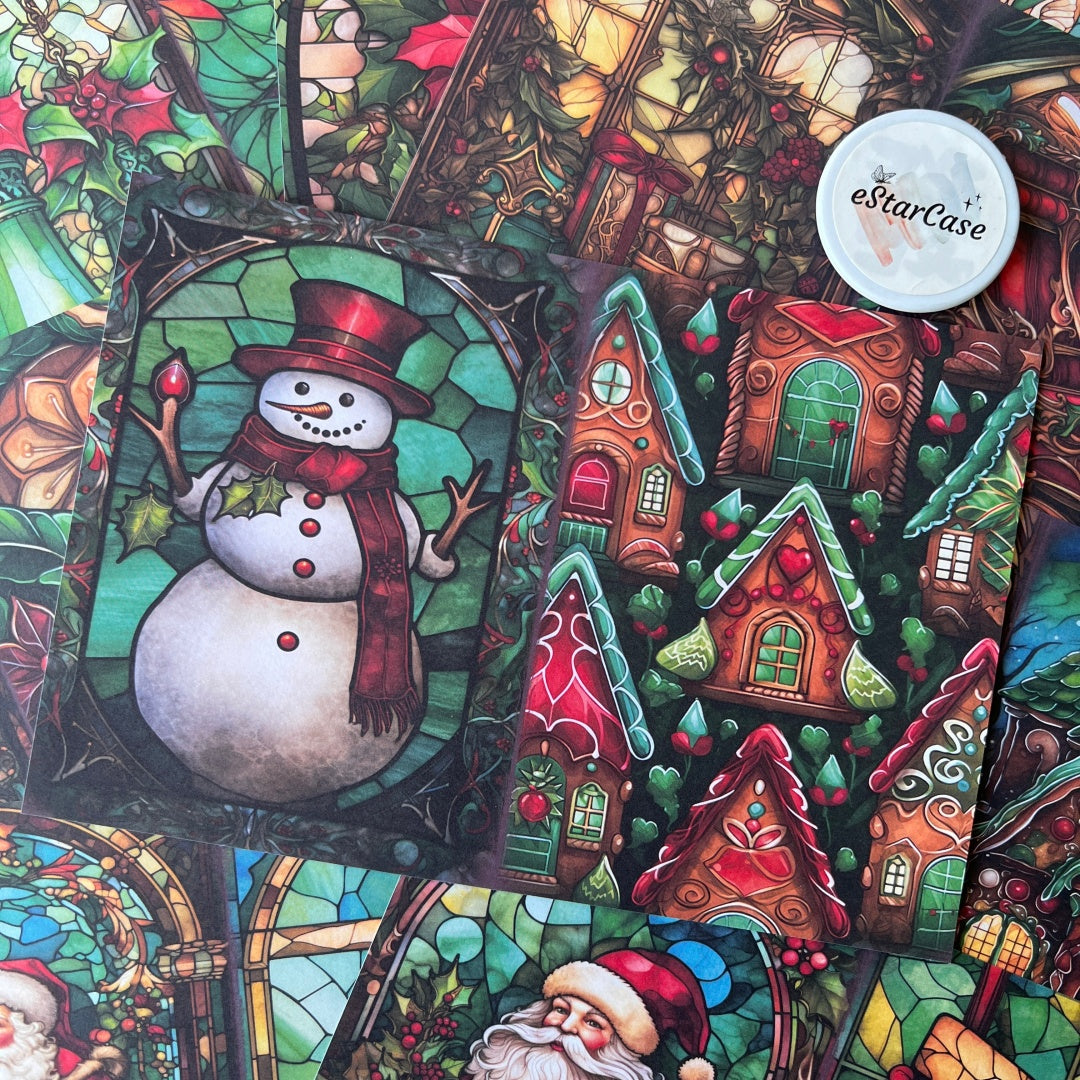 8pcs Christmas Theme Paper DP2451