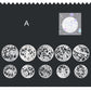 Hollow Moon Phase Paper 10pcs