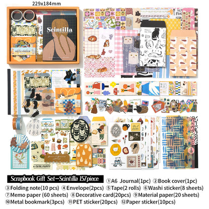 Inspiration Moment Warm Journal  Sticker 157pcs