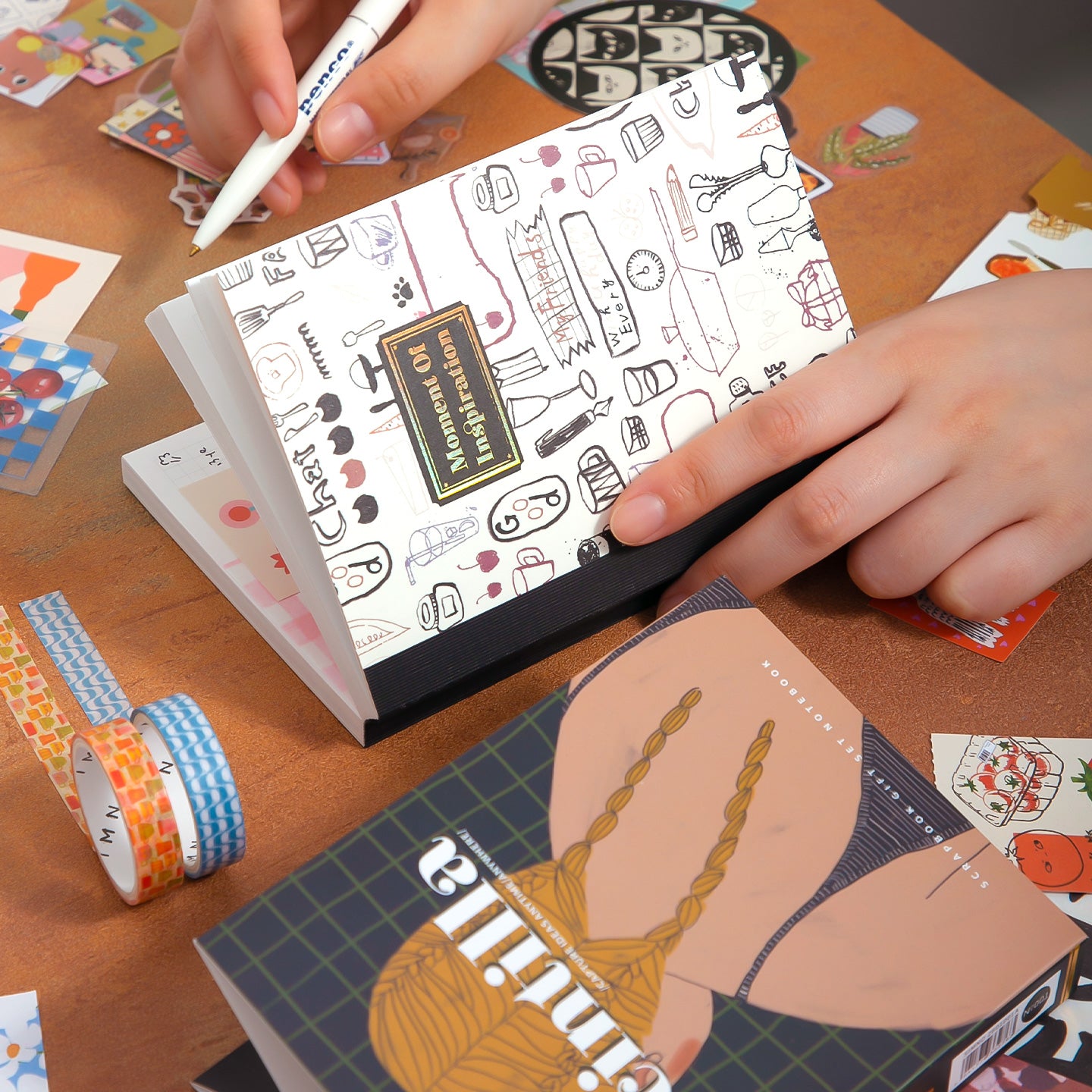 Inspiration Moment Warm Journal  Sticker 157pcs