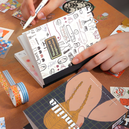 Inspiration Moment Warm Journal  Sticker 157pcs