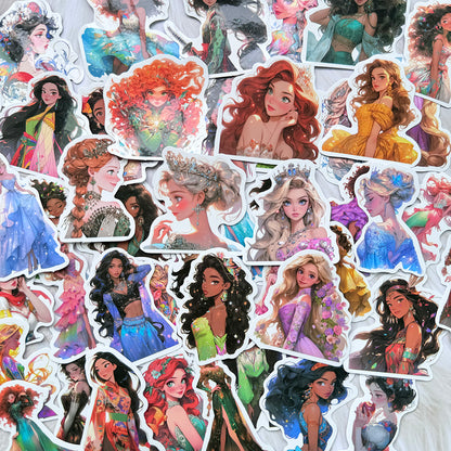 Princesses Stickers 50pcs