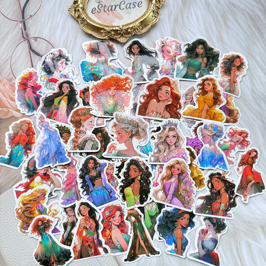 Princesses Stickers 50pcs