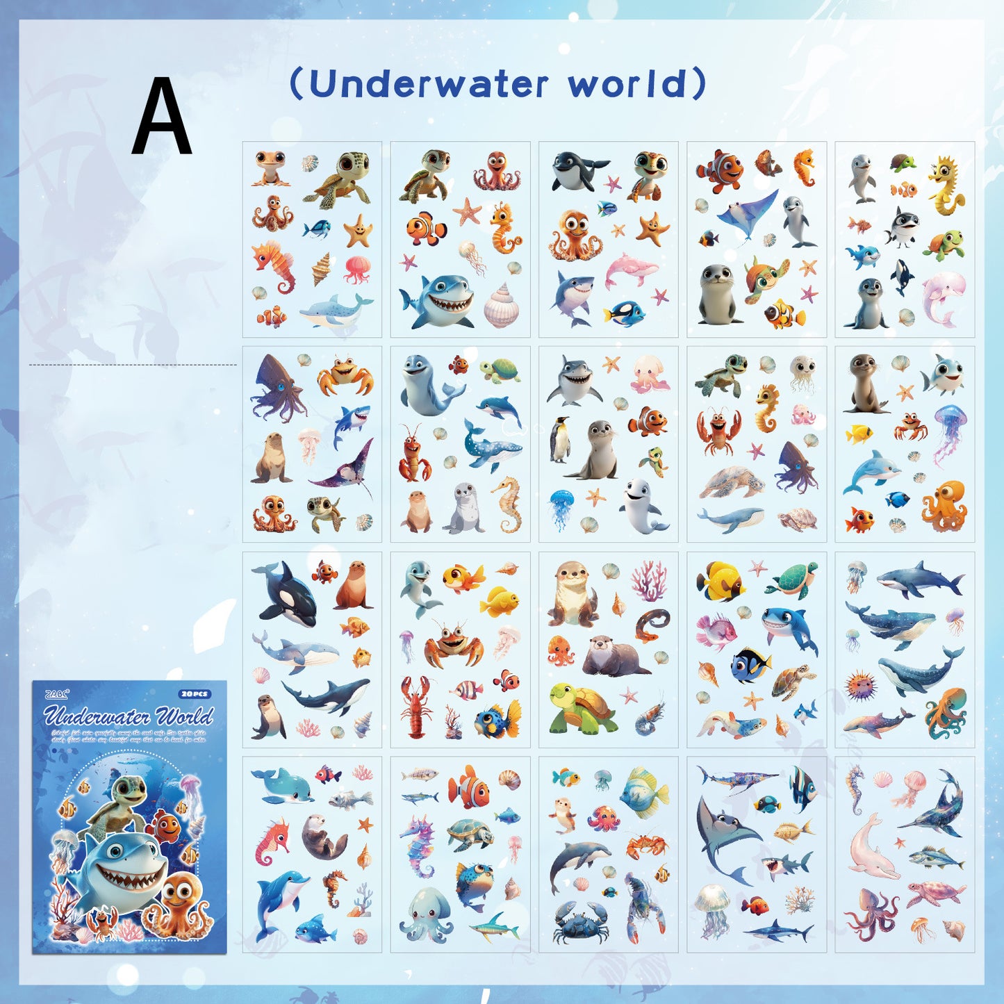 Wanxiang Biology Sticker 20pcs