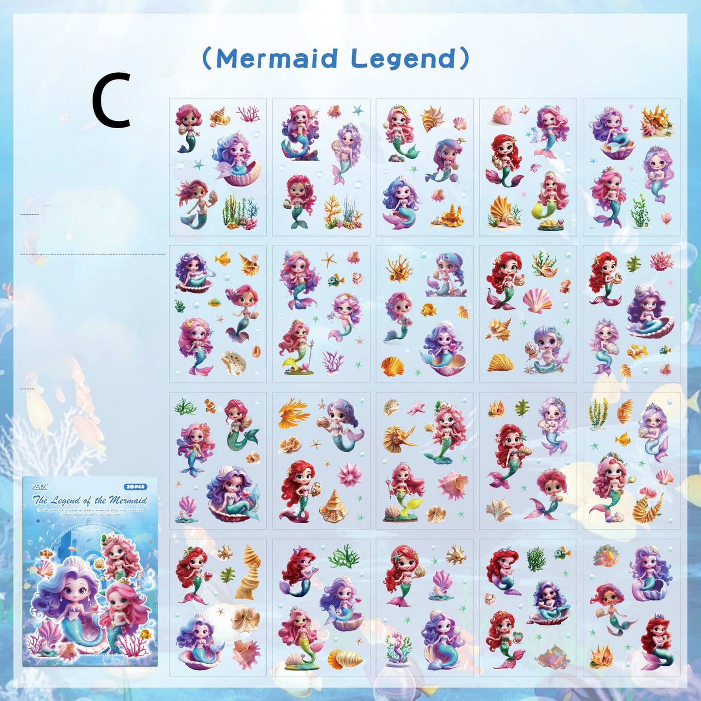 Wanxiang Biology Sticker 20pcs