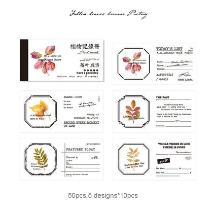 Plant Record Book Series 50pcs