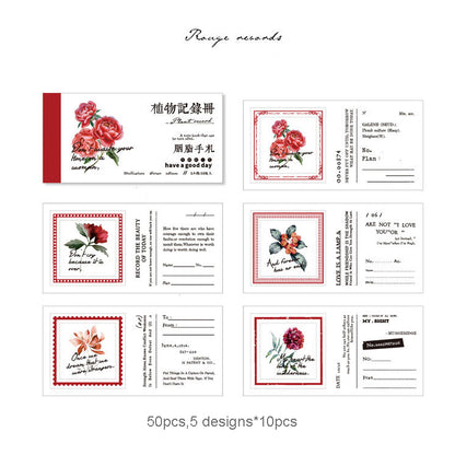 Plant Record Book Series 50pcs