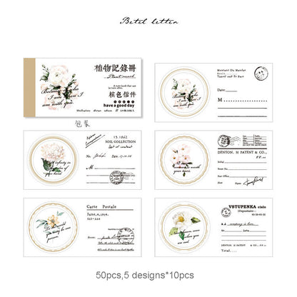 Plant Record Book Series 50pcs