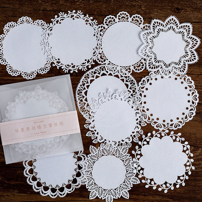 Hollow Lace Cut Decorative Papers