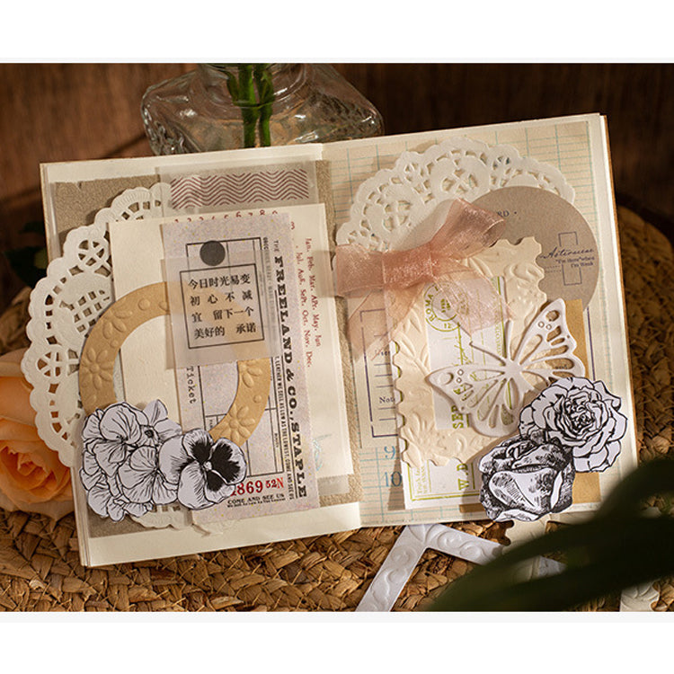 Vintage Embossed Hollow Border Note 6 Style
