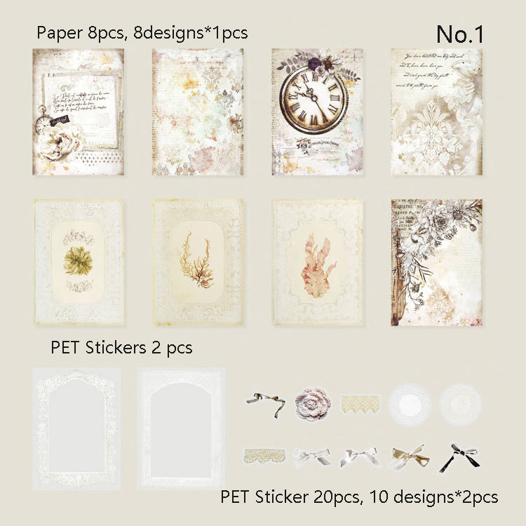 Lace Round Dance Paper Kits 30pcs