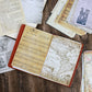 Vintage Old Book Scrapbooking Page Series 120 Sheets