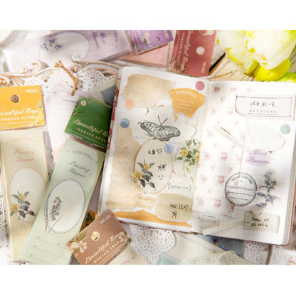 Beautiful Time Flower Memo Pad 60pcs