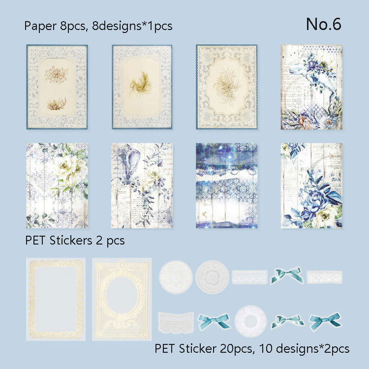 Lace Round Dance Paper Kits 30pcs