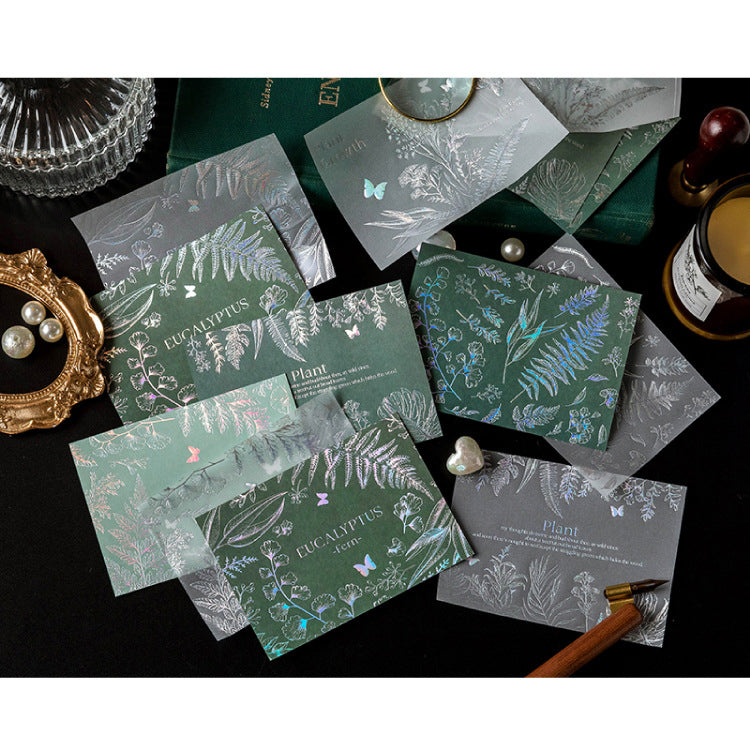 Papel láser botánico vintage ligero 15 piezas
