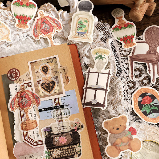 Vintage Collection Room Series Stickers 30pcs