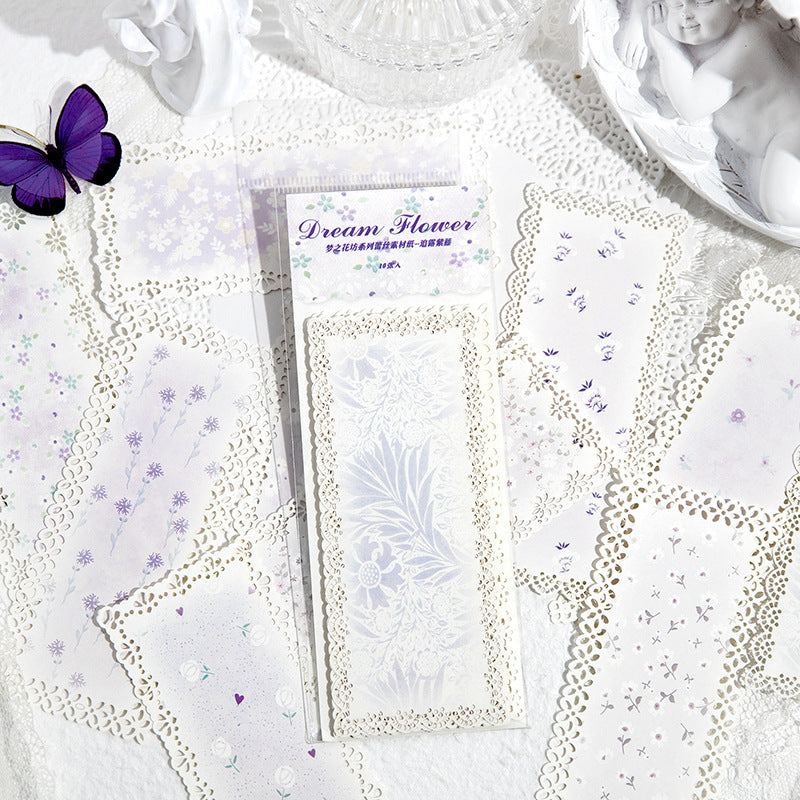 Dream Flower Lace Paper 10pcs