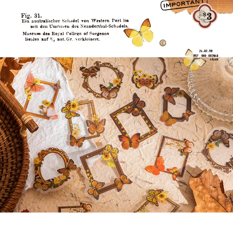 Butterfly Vientiane Series PET Stickers 30pcs