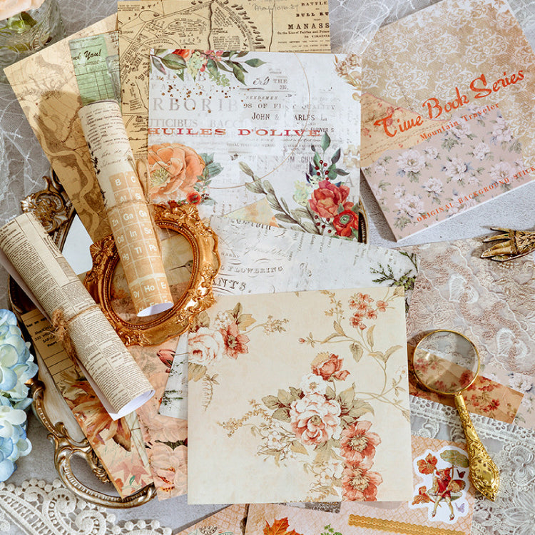 Textura Forever In Time Scrapbook Paper - 24 Sheets 6x6 Inch Pastel Colors