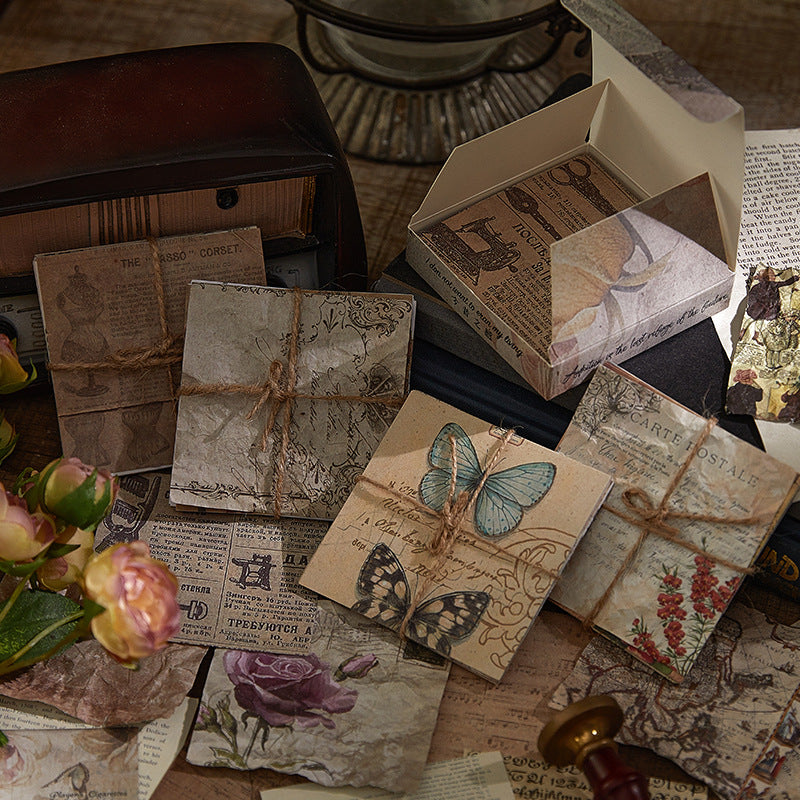 Vintage Scrapbook Sticky Notes Papers 100 Sheets – Estarcase