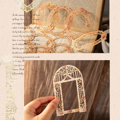 Hollow Lace Border Paper 10pcs