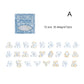 Retro Gilding Alphabet Stickers Packs 52pcs