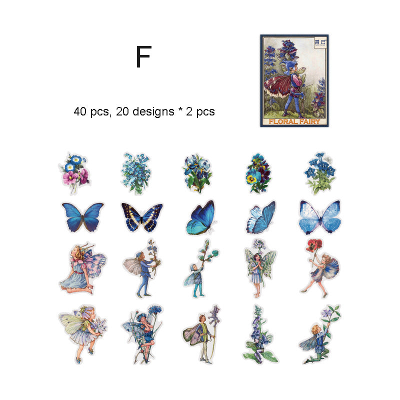 Flower Fairy PET Stickers 40pcs