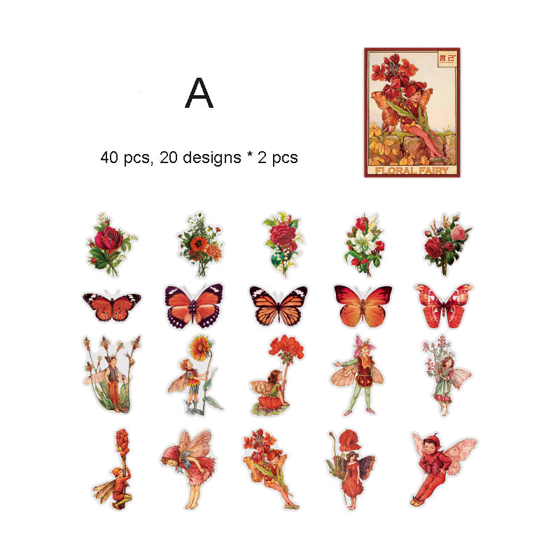 Flower Fairy PET Stickers 40pcs – Estarcase