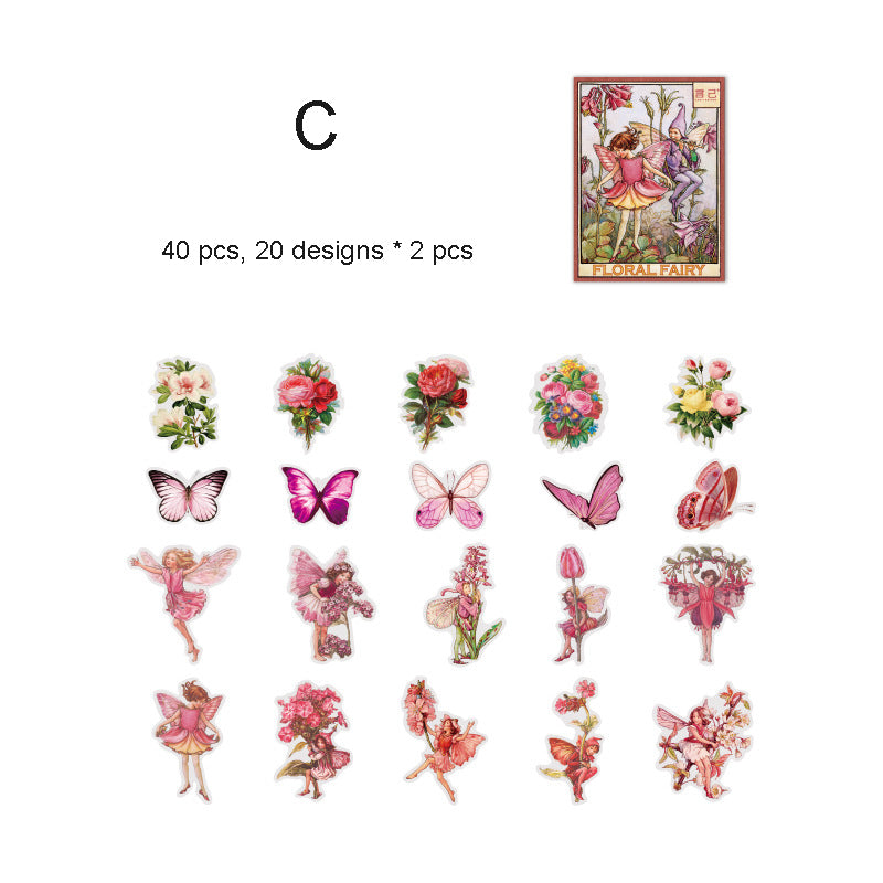 Flower Fairy PET Stickers 40pcs
