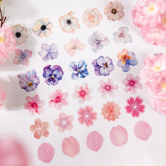 Blooming Flowers Washi Tape 50pcs