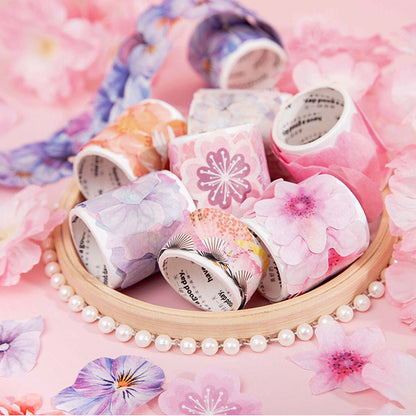 Blooming Flowers Washi Tape 50pcs