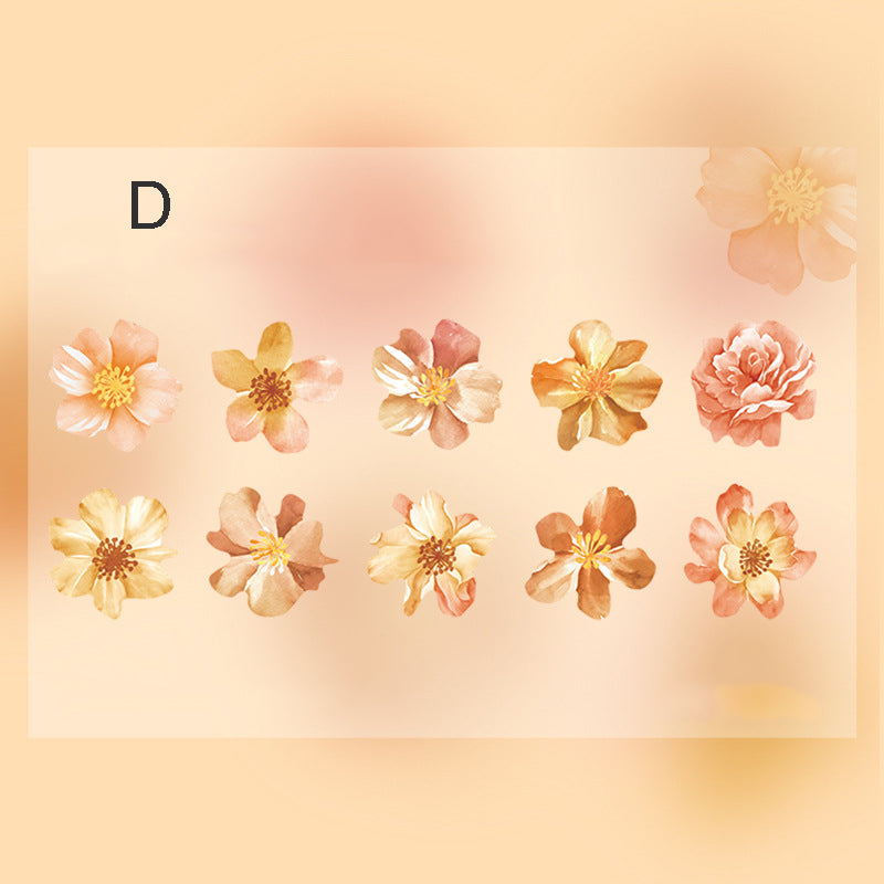Blooming Flowers Washi Tape 50pcs