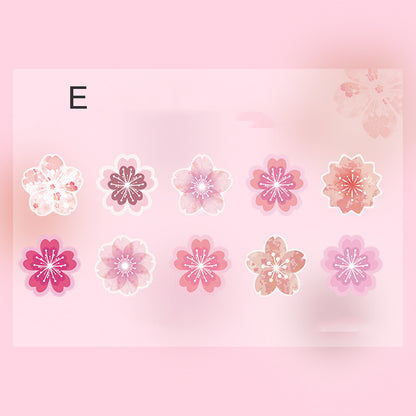 Blooming Flowers Washi Tape 50pcs