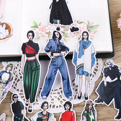 Fashion Girls Sticker 15pcs