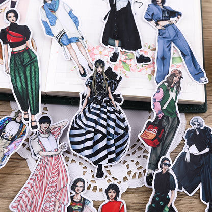 Fashion Girls Sticker 15pcs