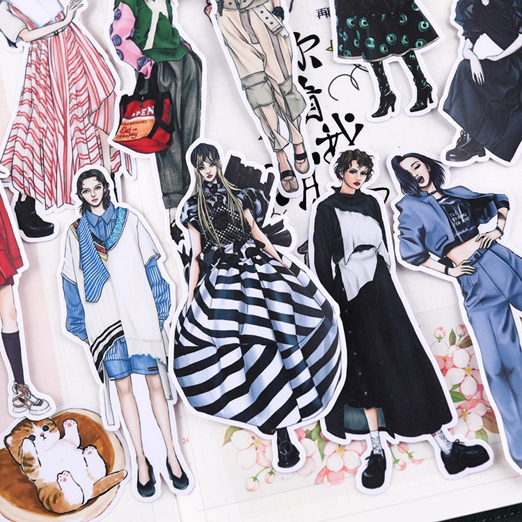 Fashion Girls Sticker 15pcs