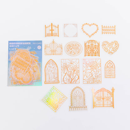 Hot Stamped Gold Sticker Pack