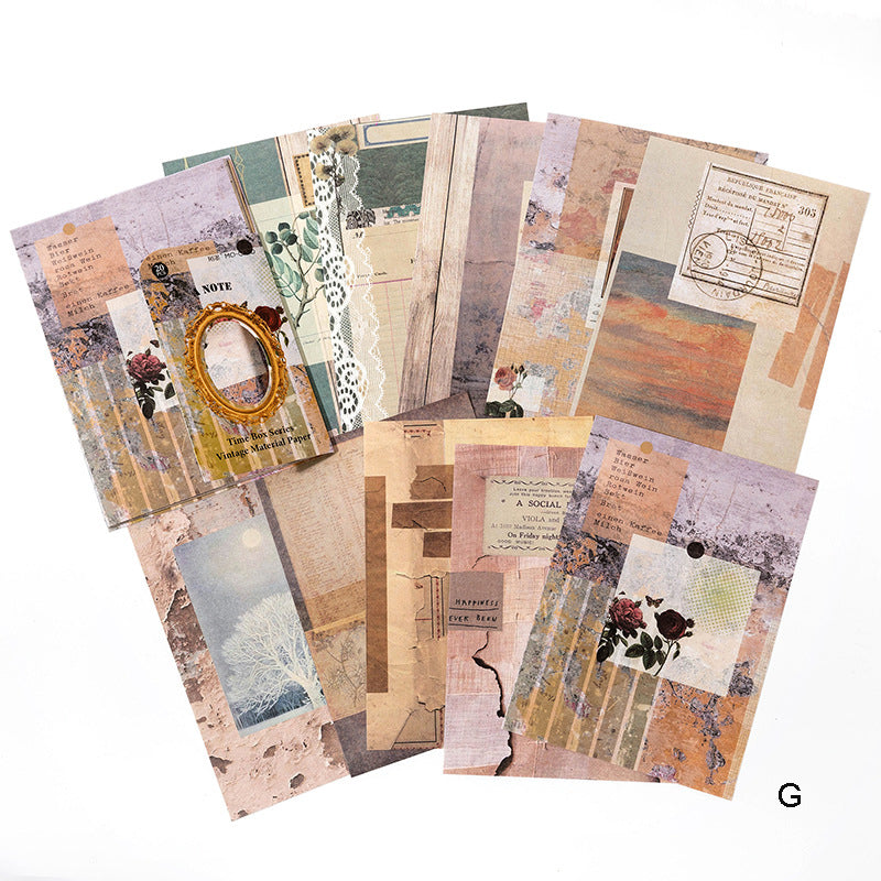 Serie Time Box Papel Scrapbooking 20uds