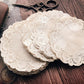 Handmade Coffee Dyed Lace Paper 10pcs