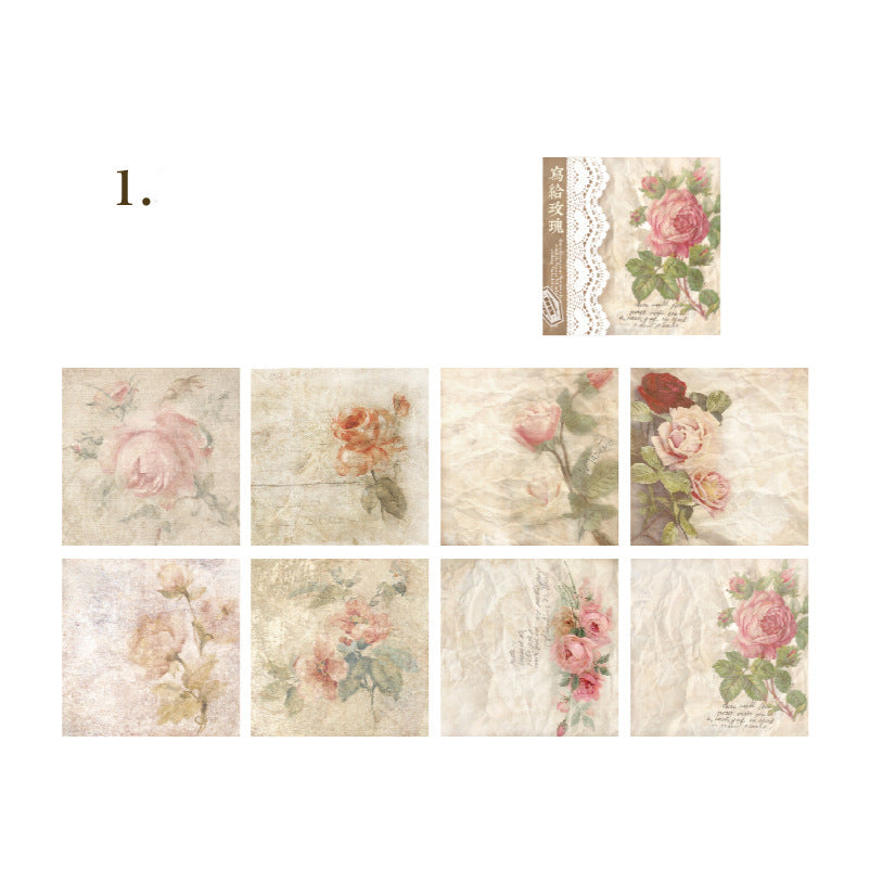 Dedicated to The Rose Series Paper 40pcs