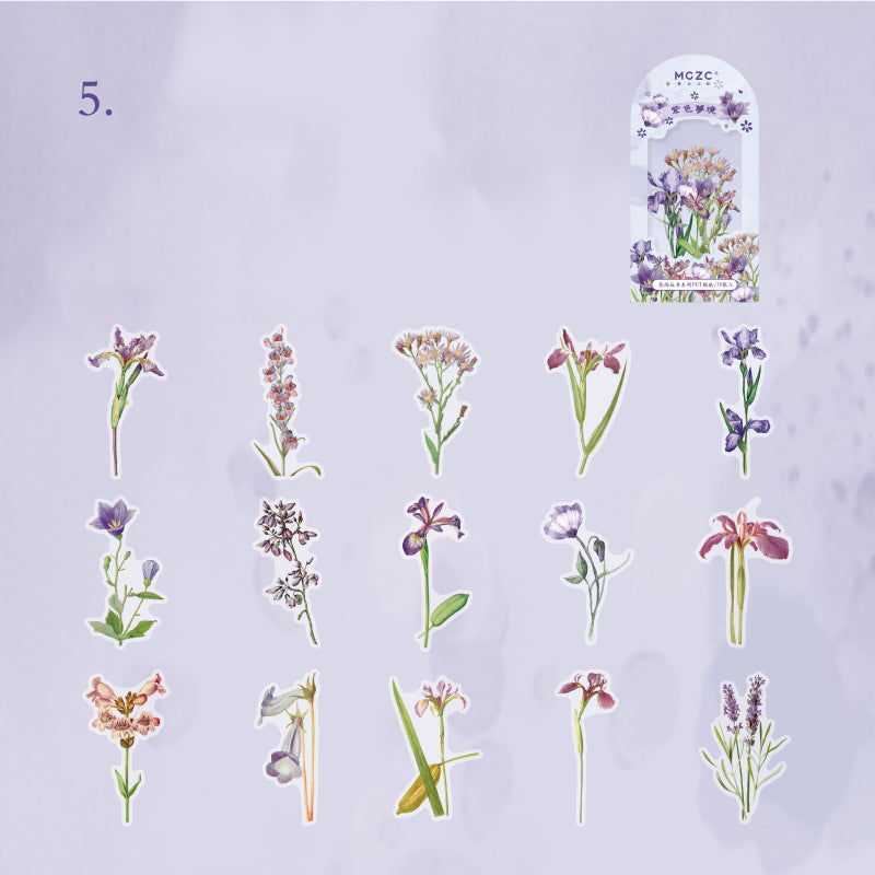 Flower Island Series Stickers 30pcs
