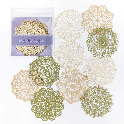 Lacy Love Music Hollowed Lace Paper 10pcs